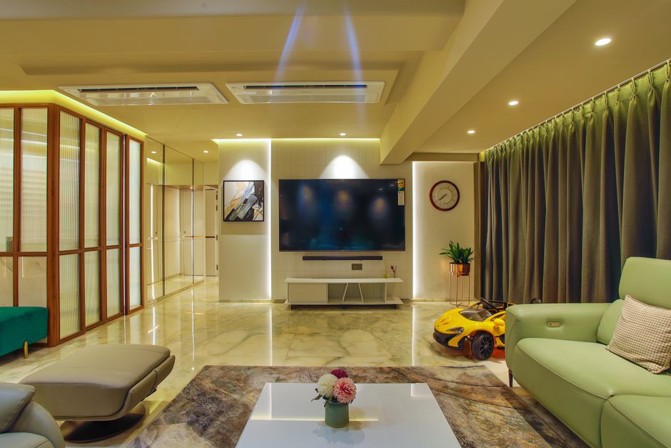 LED-strips creëren gezellige sfeer in keuken.